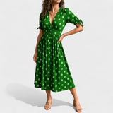 Eva – Holdmintás midi ruha