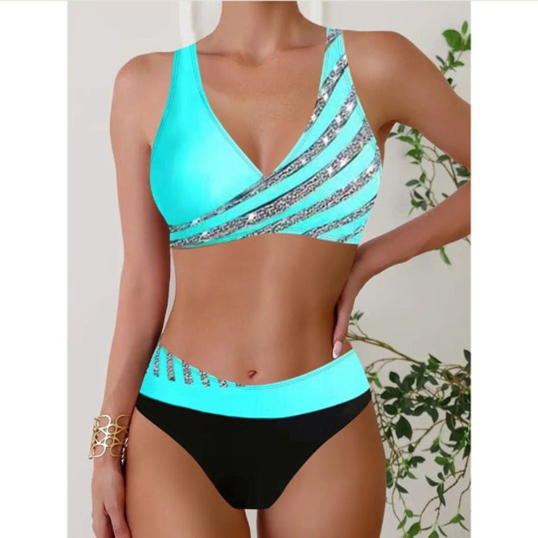 Zita – Mintás pántos strandruha