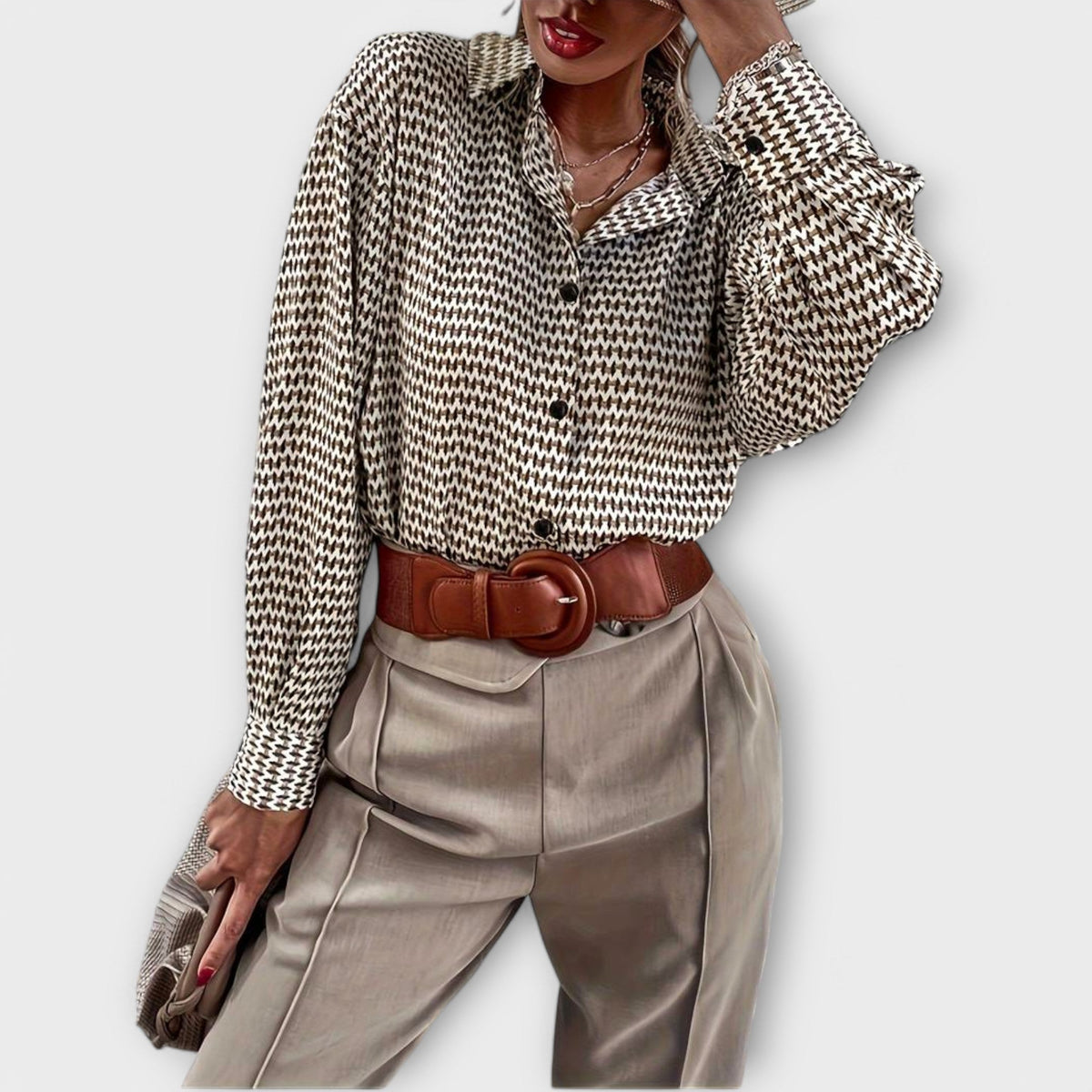 Ashley – Hosszú ujjú vintage blúz