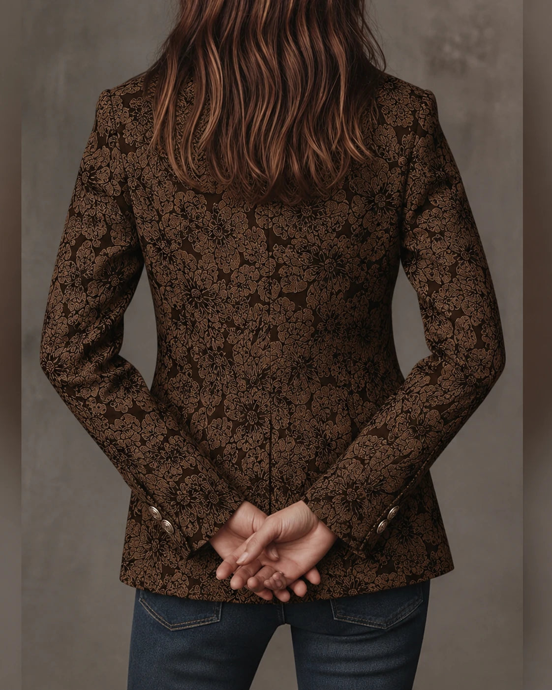Georgina – karcsúsított jacquard blézer