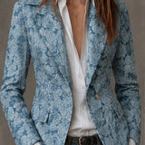 Georgina – karcsúsított jacquard blézer