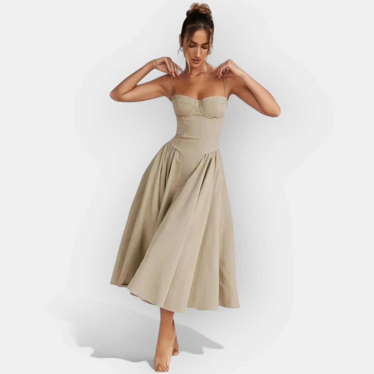 Eszter – Elegáns midi ruha nyárra